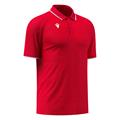 Aulos Polo RED/WHT 3XL Teknisk poloskjorte - Unisex